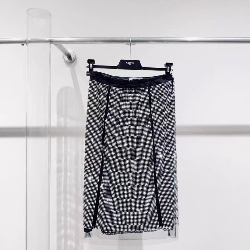AuthenticPrada Black and White Pencil Skirt